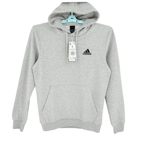Adidas Men's Multi Sport Grey Feelcozy Hoodie Sweatshirt Size Small Regular NWT - Picture 1 of 12
